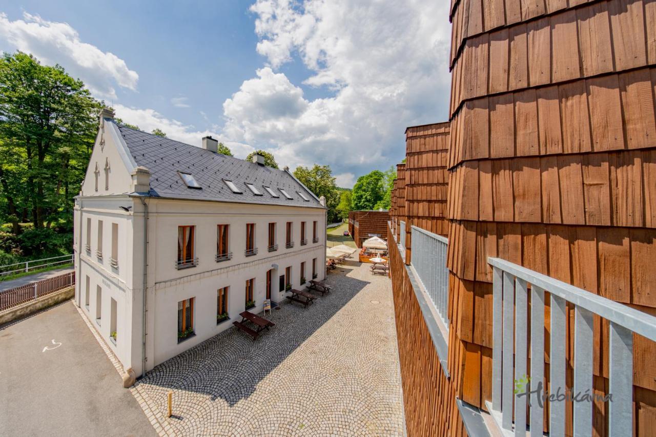 Restaurace A Pension Hrebikarna Хомутов Екстер'єр фото